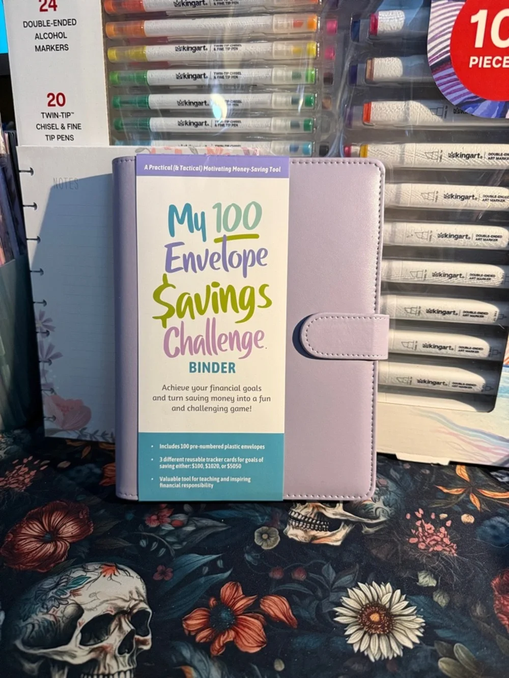 My 100 envelope savings challenge binder. New